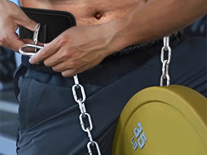 weighted dip belt
