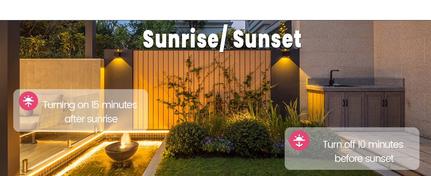 sunrise/sunset timer mode