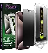 SY SHANGYAN 2 Pack Matte Privacy Screen Protector for iPhone 16 Pro Max 6.9-Inch, Auto Dust Remov...