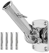 PHITRIC 316 Stainless Steel Flag Pole Holder, 180° Adjustable Flag Pole Bracket for 1" Flagpole, ...
