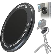 MOSENVAK 1/4 Magnetic Camera Mount Magnetic Converter Aluminum Round Strong Magnet Action Camera ...