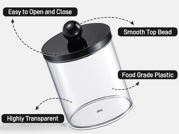 qtip holder dispenser bathroom canisters