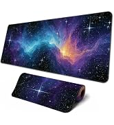 Brecoy Large Mouse Pad, Anime Black Gaming, Extended Kanagawa Mat Desk Pad, 3mm Thick Long Non-Sl...