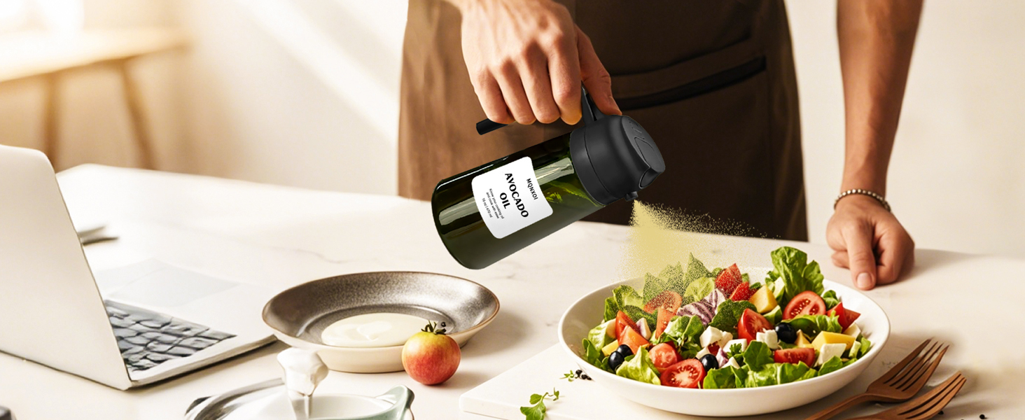 16oz/470ml Olive Oil Dispenser Bottle for Kitchen Gadgets and Air Fryer Accessories