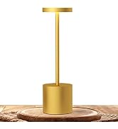 TBBGA LED Cordless Table Lamps, Portable Rechargeable Battery Operated Lamp, Modern Metal 2 Level...