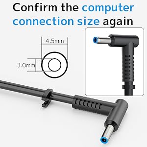 Connection size 4.5x3.0mm blue round tip