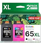 65XL 65 ink cartridges black/color combo pack Replacement for HP ink 65 65xl black and color ink ...