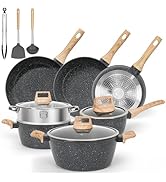 SODAY 13 Pcs Pots and Pans Set Non Stick Kitchen Cookware Sets Nonstick Induction Cookware Non-to...