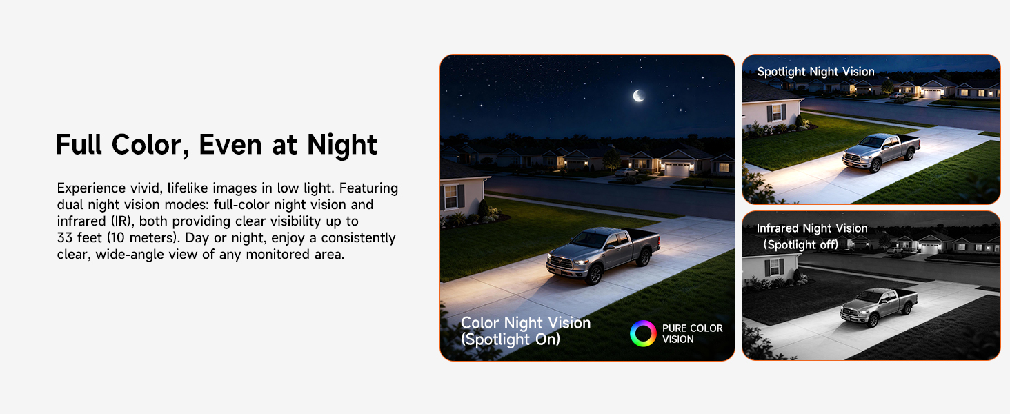 Security Camera Wireless Outdoor WiFi Camera Outside Battery Powered Camera Full Color Night Vision