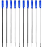 Blue Ink Refills (10pcs), Replaceable Pens Refills, 1mm Medium Tip - Blue