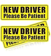 Smeyta Sticker for Car Window 3PC,No Magnetic Car Sticker and Decal,Removable New Driver Safety S...