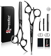 Hair Cutting Scissors Thinning Shears - 6.0 Inch Professional Hair Cutting Shears - Japanese 440C...