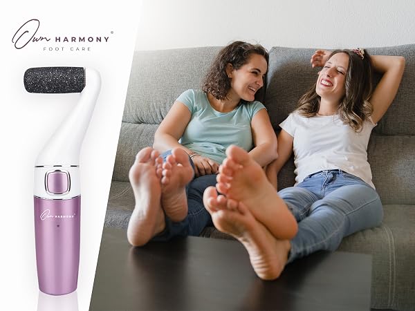 electric callus remover for feet and foot scrubber by Own Harmony - remove dead skin effortlessly