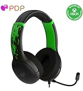 PDP AIRLITE GLOW Wired Headset: Jolt Green For Xbox Series X|S, Xbox One, & Windows 10/11 PC