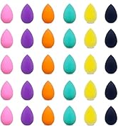 GFOUNS small mini beauty blender bulk makeup sponge for face : 30 pcs mulit-colored makeup sponge...