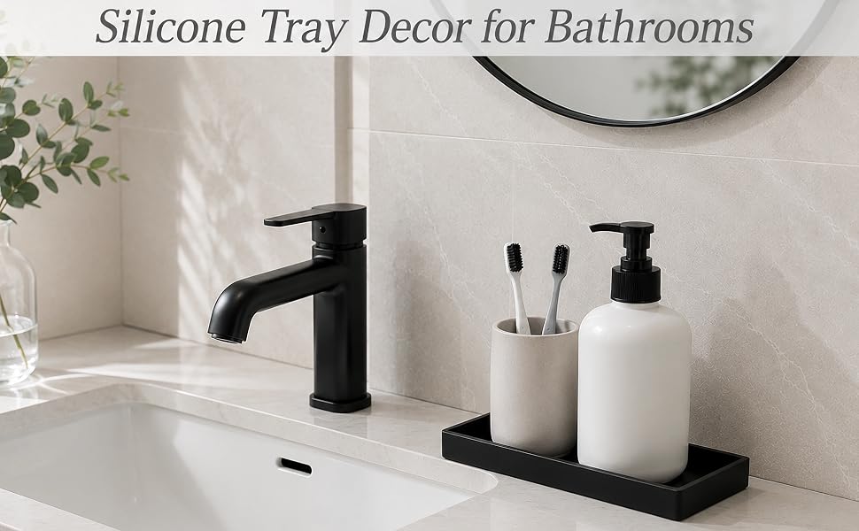 black vanity tray