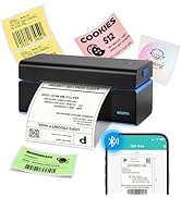 ORGSTA Bluetooth Thermal Shipping Label Printer: Wireless Computer Connection with Bluetooth Dong...