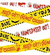 Halloween Decorations Caution Tape 3 in x 88.6 ft 3PCS, Scary Halloween Party Decorations for Ind...