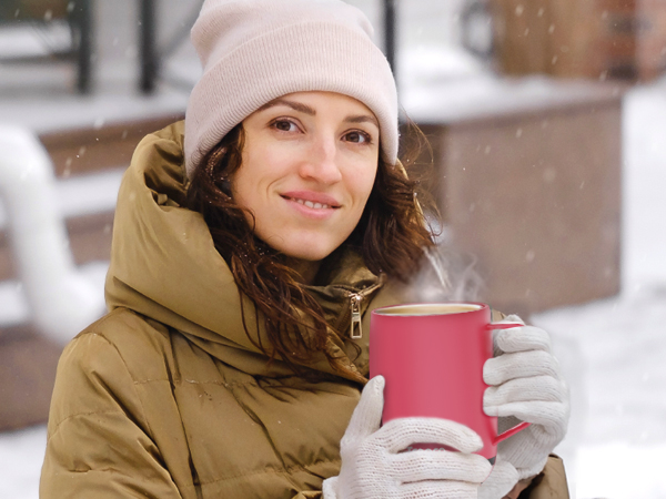 heated coffee cup