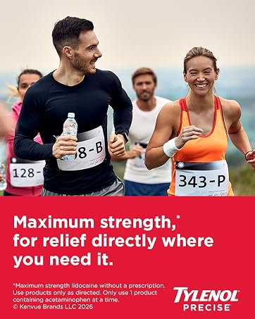 Tylenol Precise maximum strength*, for relief directly where you need it.