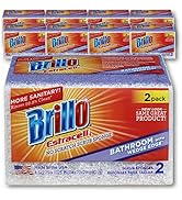 Brillo Estracell Sponges | Premium, Long Lasting | Kitchen & Bathroom (12 Pack (2ct), Wedge Edge ...
