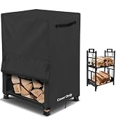 AKEfit 2ft Firewood Racks Cover,Heavy Duty Waterproof Outdoor Logs Holder Stand Cover with Velcro...