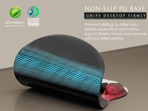 non-slip rubber base