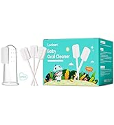 Lonlown 60PCS Baby Tongue Cleaner & 1PCS Finger Toothbrush Infant Mouth Cleaner Newborn Gum Clean...
