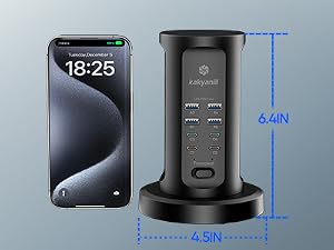 The size of the power board is about the same as that of a mobile phone.