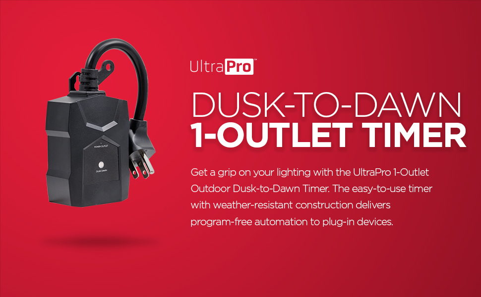 Dusk to Dawn Single Outlet Timer