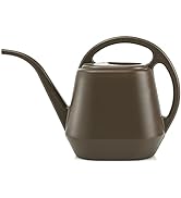 Fasmov Plastic Watering Can, 1-Gallon, Deep Gray
