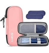 SMYV Insulin Cooler Travel Case with 2 TSA Approved Ice Packs, Medication Cooler for Diabetic Sup...