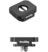 SmallRig Camera Mount Plate with Cold Shoe Mount (4pcs), Built-in N52 Magnet for Camera Cage Flas...