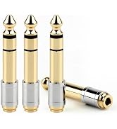 Zylveron 6.35mm(1/4 Inch) Male to 3.5mm(1/8 Inch) Female Headphone Adapter | 24K Gold-Plated Audi...
