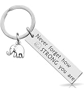OEHEDOU Elephant Gifts For Women Strong Women Gifts Small Gifts For Women Elephant Keychain Best ...