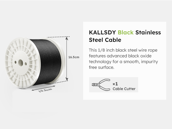 black wire rope