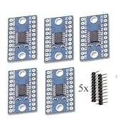 5 Packs TXS0108E High-Speed Full-Duplex 8-Way 8-Channel Level Shifting Module, 8-Bit 8-CH Logic L...