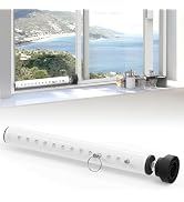 WooFog(Short)Security Bars for Sliding/Vertical Window, Adjustable Window Jammer Bars Security In...