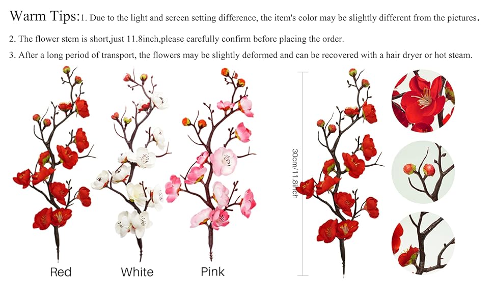 artificial plum blossom cherry blossom