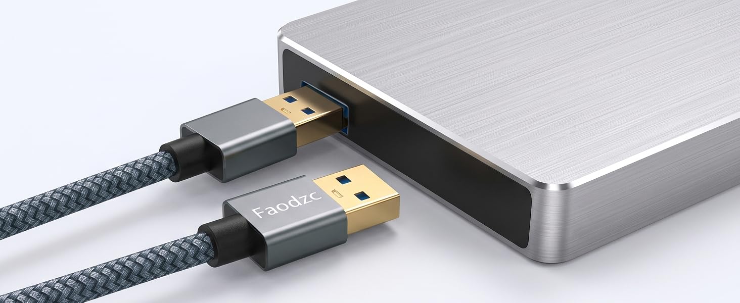 USB A to A 3.0 cable. Requires USB A 3.0 port, not for Micro B.