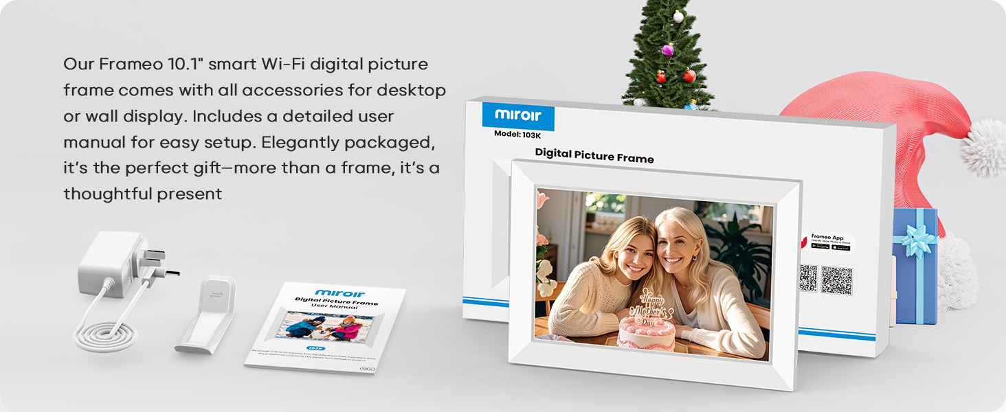 Miroir 10.1 Inch WiFi Digital Photo Frame frameo digital picture frame