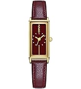 FANMIS Vintage Women's Rectangle Wristwatch Classic Ladies Analog Quartz Watch Ultra-Thin Ladies ...