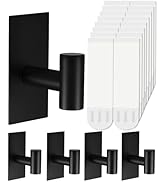 5 Pcs Towel Hooks Heavy Duty for Hanging,Adhesive Wall Hooks with Removable Strips,Sticky No Dama...