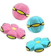 Magic Metaball, Children's Bouncing Ball, 2PCS Magic Flying Saucer Interactive Pop-Up Transform T...