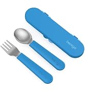 Bentgo Kids Stainless Steel Utensil Set - Reusable Fork, Spoon & Storage Case, PFAS- & BPA-Free, ...
