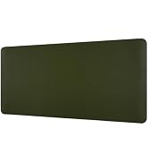 Laokiiy Desk Mat, Dual-Sided Desk Pad, Large Mouse Pad for Desk, Natural Cork & PU Leather Non-Sl...