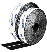 Hook and Loop Tape 1in x 20ft self Adhesive Sticky Back Interlocking Nylon Fabric Fastener Heavy ...