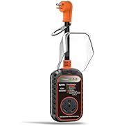 EyGde 30 Amp to 110 House 15 Amp RV Adapter with Surge Protector - Patented NEMA 5-15P Male to TT...