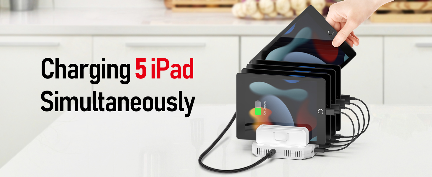 iPad charging station