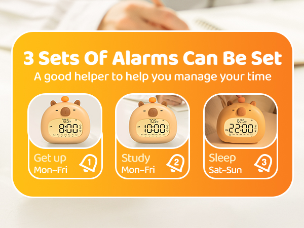 3 sets alarm